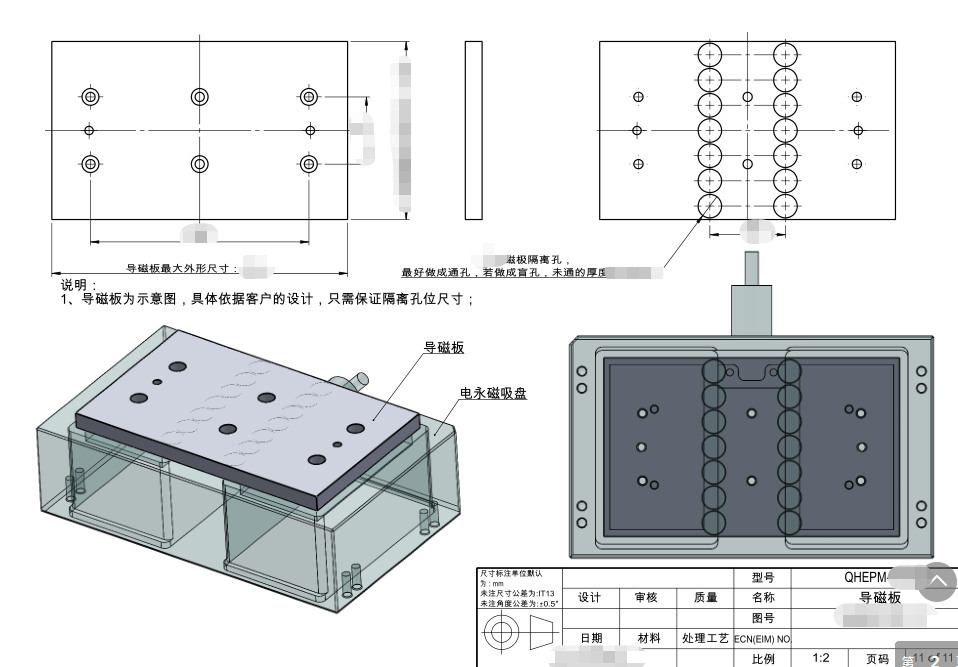 千豪電永磁吸盤，自動(dòng)化夾具